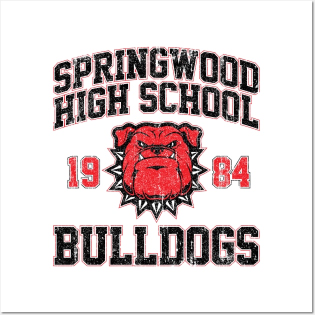 Springwood High School Bulldogs (Variant) Wall Art by huckblade